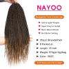 imageNAYOO Senegalese Twist Crochet Hair For Black Women  8 Packs 35 StrandsPack Small Twist Crochet Braids Hair Hot Water Setting Crochet Braiding Hair Straight Ends18 Inch 1B1B27