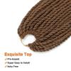 imageNAYOO Senegalese Twist Crochet Hair For Black Women  8 Packs 35 StrandsPack Small Twist Crochet Braids Hair Hot Water Setting Crochet Braiding Hair Straight Ends18 Inch 1B3027
