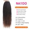 imageNAYOO Senegalese Twist Crochet Hair For Black Women  8 Packs 35 StrandsPack Small Twist Crochet Braids Hair Hot Water Setting Crochet Braiding Hair Straight Ends18 Inch 1B1B30