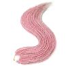 imageNAYOO Senegalese Twist Crochet Hair For Black Women  8 Packs 35 StrandsPack Small Twist Crochet Braids Hair Hot Water Setting Crochet Braiding Hair Straight Ends18 Inch 1BPink with Tinsel