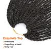 imageNAYOO Senegalese Twist Crochet Hair For Black Women  8 Packs 35 StrandsPack Small Twist Crochet Braids Hair Hot Water Setting Crochet Braiding Hair Straight Ends18 Inch 1B1B3027
