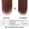 imageNAYOO Senegalese Twist Crochet Hair For Black Women  8 Packs 35 StrandsPack Small Twist Crochet Braids Hair Hot Water Setting Crochet Braiding Hair Straight Ends18 Inch 1B350