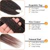 imageNAYOO Senegalese Twist Crochet Hair For Black Women  8 Packs 35 StrandsPack Small Twist Crochet Braids Hair Hot Water Setting Crochet Braiding Hair Straight Ends18 Inch 1BT350