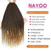 imageNAYOO Senegalese Twist Crochet Hair For Black Women  8 Packs 35 StrandsPack Small Twist Crochet Braids Hair Hot Water Setting Crochet Braiding Hair Straight Ends18 Inch 1B427