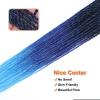 imageNAYOO Senegalese Twist Crochet Hair For Black Women  8 Packs 35 StrandsPack Small Twist Crochet Braids Hair Hot Water Setting Crochet Braiding Hair Straight Ends18 Inch 1B1BPurpleBlue