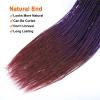 imageNAYOO Senegalese Twist Crochet Hair For Black Women  8 Packs 35 StrandsPack Small Twist Crochet Braids Hair Hot Water Setting Crochet Braiding Hair Straight Ends18 Inch 1B1BPurpleBug