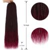 imageNAYOO Senegalese Twist Crochet Hair For Black Women  8 Packs 35 StrandsPack Small Twist Crochet Braids Hair Hot Water Setting Crochet Braiding Hair Straight Ends18 Inch 1B1BBUG