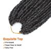imageNAYOO Senegalese Twist Crochet Hair For Black Women  8 Packs 35 StrandsPack Small Twist Crochet Braids Hair Hot Water Setting Crochet Braiding Hair Straight Ends18 Inch 1B1BGray