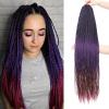 imageNAYOO Senegalese Twist Crochet Hair For Black Women  8 Packs 35 StrandsPack Small Twist Crochet Braids Hair Hot Water Setting Crochet Braiding Hair Straight Ends18 Inch 1B1BPurpleBug