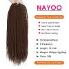 imageNAYOO Senegalese Twist Crochet Hair For Black Women  8 Packs 35 StrandsPack Small Twist Crochet Braids Hair Hot Water Setting Crochet Braiding Hair Straight Ends18 Inch 1B30
