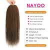 imageNAYOO Senegalese Twist Crochet Hair For Black Women  8 Packs 35 StrandsPack Small Twist Crochet Braids Hair Hot Water Setting Crochet Braiding Hair Straight Ends18 Inch 1B30