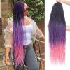 imageNAYOO Senegalese Twist Crochet Hair For Black Women  8 Packs 35 StrandsPack Small Twist Crochet Braids Hair Hot Water Setting Crochet Braiding Hair Straight Ends18 Inch 1B1BPurplePink