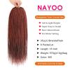 imageNAYOO Senegalese Twist Crochet Hair For Black Women  8 Packs 35 StrandsPack Small Twist Crochet Braids Hair Hot Water Setting Crochet Braiding Hair Straight Ends18 Inch 1B350
