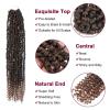 imagePassion Twist Hair  8 Packs 14 Inch Passion Twist Crochet Hair For Women Crochet Pretwisted Curly Hair Passion Twists Synthetic Braiding Hair Extensions 14 Inch 8 Packs T27T30