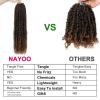 imagePassion Twist Hair  8 Packs 14 Inch Passion Twist Crochet Hair For Women Crochet Pretwisted Curly Hair Passion Twists Synthetic Braiding Hair Extensions 14 Inch 8 Packs T27T30