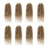 imagePassion Twist Hair  8 Packs 14 Inch Passion Twist Crochet Hair For Women Crochet Pretwisted Curly Hair Passion Twists Synthetic Braiding Hair Extensions 14 Inch 8 Packs T27T27613