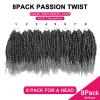 imagePassion Twist Hair  8 Packs 14 Inch Passion Twist Crochet Hair For Women Crochet Pretwisted Curly Hair Passion Twists Synthetic Braiding Hair Extensions 14 Inch 8 Packs T27TGREY