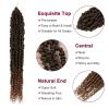 imagePassion Twist Hair  8 Packs 14 Inch Passion Twist Crochet Hair For Women Crochet Pretwisted Curly Hair Passion Twists Synthetic Braiding Hair Extensions 14 Inch 8 Packs T27T30