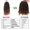 imagePassion Twist Hair  8 Packs 14 Inch Passion Twist Crochet Hair For Women Crochet Pretwisted Curly Hair Passion Twists Synthetic Braiding Hair Extensions 14 Inch 8 Packs T27T30