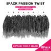 imagePassion Twist Hair  8 Packs 14 Inch Passion Twist Crochet Hair For Women Crochet Pretwisted Curly Hair Passion Twists Synthetic Braiding Hair Extensions 14 Inch 8 Packs T27TGREY