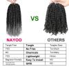 imagePassion Twist Hair  8 Packs 14 Inch Passion Twist Crochet Hair For Women Crochet Pretwisted Curly Hair Passion Twists Synthetic Braiding Hair Extensions 14 Inch 8 Packs T27TGREY