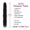 imagePassion Twist Hair  8 Packs 14 Inch Passion Twist Crochet Hair For Women Crochet Pretwisted Curly Hair Passion Twists Synthetic Braiding Hair Extensions 14 Inch 8 Packs T271B