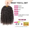 imagePassion Twist Hair  8 Packs 14 Inch Passion Twist Crochet Hair For Women Crochet Pretwisted Curly Hair Passion Twists Synthetic Braiding Hair Extensions 14 Inch 8 Packs T274