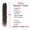 imagePassion Twist Hair  8 Packs 14 Inch Passion Twist Crochet Hair For Women Crochet Pretwisted Curly Hair Passion Twists Synthetic Braiding Hair Extensions 14 Inch 8 Packs T274