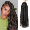 imagePassion Twist Hair  8 Packs 14 Inch Passion Twist Crochet Hair For Women Crochet Pretwisted Curly Hair Passion Twists Synthetic Braiding Hair Extensions 14 Inch 8 Packs T274