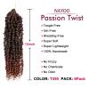 imagePassion Twist Hair  8 Packs 14 Inch Passion Twist Crochet Hair For Women Crochet Pretwisted Curly Hair Passion Twists Synthetic Braiding Hair Extensions 14 Inch 8 Packs T27T350