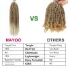 imagePassion Twist Hair  8 Packs 14 Inch Passion Twist Crochet Hair For Women Crochet Pretwisted Curly Hair Passion Twists Synthetic Braiding Hair Extensions 14 Inch 8 Packs T27T27613