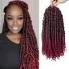 imagePassion Twist Hair  8 Packs 14 Inch Passion Twist Crochet Hair For Women Crochet Pretwisted Curly Hair Passion Twists Synthetic Braiding Hair Extensions 14 Inch 8 Packs T27TBUG