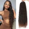 imagePassion Twist Hair  8 Packs 14 Inch Passion Twist Crochet Hair For Women Crochet Pretwisted Curly Hair Passion Twists Synthetic Braiding Hair Extensions 14 Inch 8 Packs T27T30