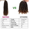 imagePassion Twist Hair  8 Packs 14 Inch Passion Twist Crochet Hair For Women Crochet Pretwisted Curly Hair Passion Twists Synthetic Braiding Hair Extensions 14 Inch 8 Packs T27T30