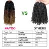 imagePassion Twist Hair  8 Packs 14 Inch Passion Twist Crochet Hair For Women Crochet Pretwisted Curly Hair Passion Twists Synthetic Braiding Hair Extensions 14 Inch 8 Packs T27T1B3027