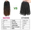 imagePassion Twist Hair  8 Packs 14 Inch Passion Twist Crochet Hair For Women Crochet Pretwisted Curly Hair Passion Twists Synthetic Braiding Hair Extensions 14 Inch 8 Packs T27T1B430
