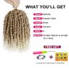 imagePassion Twist Hair  8 Packs 14 Inch Passion Twist Crochet Hair For Women Crochet Pretwisted Curly Hair Passion Twists Synthetic Braiding Hair Extensions 14 Inch 8 Packs T27T27613