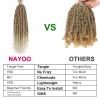 imagePassion Twist Hair  8 Packs 14 Inch Passion Twist Crochet Hair For Women Crochet Pretwisted Curly Hair Passion Twists Synthetic Braiding Hair Extensions 14 Inch 8 Packs T27T27613