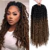 imagePassion Twist Hair  8 Packs 14 Inch Passion Twist Crochet Hair For Women Crochet Pretwisted Curly Hair Passion Twists Synthetic Braiding Hair Extensions 14 Inch 8 Packs T27OT30