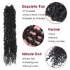 imagePassion Twist Hair  8 Packs 14 Inch Passion Twist Crochet Hair For Women Crochet Pretwisted Curly Hair Passion Twists Synthetic Braiding Hair Extensions 14 Inch 8 Packs T271 B