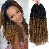 imagePassion Twist Hair  8 Packs 14 Inch Passion Twist Crochet Hair For Women Crochet Pretwisted Curly Hair Passion Twists Synthetic Braiding Hair Extensions 14 Inch 8 Packs T27OT27