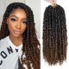 imagePassion Twist Hair  8 Packs 14 Inch Passion Twist Crochet Hair For Women Crochet Pretwisted Curly Hair Passion Twists Synthetic Braiding Hair Extensions 14 Inch 8 Packs T27T1B430