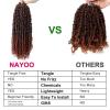 imagePassion Twist Hair  8 Packs 14 Inch Passion Twist Crochet Hair For Women Crochet Pretwisted Curly Hair Passion Twists Synthetic Braiding Hair Extensions 14 Inch 8 Packs T27T350