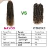 imagePassion Twist Hair  8 Packs 14 Inch Passion Twist Crochet Hair For Women Crochet Pretwisted Curly Hair Passion Twists Synthetic Braiding Hair Extensions 14 Inch 8 Packs T27T27