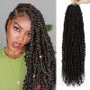 imagePassion Twist Hair  8 Packs 14 Inch Passion Twist Crochet Hair For Women Crochet Pretwisted Curly Hair Passion Twists Synthetic Braiding Hair Extensions 14 Inch 8 Packs T274