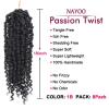 imagePassion Twist Hair  8 Packs 14 Inch Passion Twist Crochet Hair For Women Crochet Pretwisted Curly Hair Passion Twists Synthetic Braiding Hair Extensions 14 Inch 8 Packs T271B