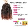 imagePassion Twist Hair  8 Packs 14 Inch Passion Twist Crochet Hair For Women Crochet Pretwisted Curly Hair Passion Twists Synthetic Braiding Hair Extensions 14 Inch 8 Packs T27T350