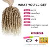 imagePassion Twist Hair  8 Packs 14 Inch Passion Twist Crochet Hair For Women Crochet Pretwisted Curly Hair Passion Twists Synthetic Braiding Hair Extensions 14 Inch 8 Packs T27T27613