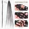 imagePassion Twist Hair  8 Packs 14 Inch Passion Twist Crochet Hair For Women Crochet Pretwisted Curly Hair Passion Twists Synthetic Braiding Hair Extensions 14 Inch 8 Packs T271 B
