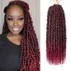 imagePassion Twist Hair  8 Packs 14 Inch Passion Twist Crochet Hair For Women Crochet Pretwisted Curly Hair Passion Twists Synthetic Braiding Hair Extensions 14 Inch 8 Packs T27TBUG